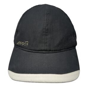 Avia Slideback Hat Black One Size Adjustable Solid Laser Cut Outdoor